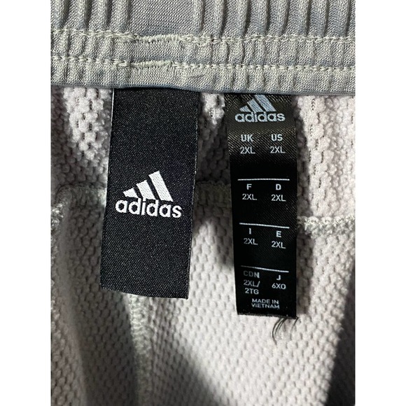 Adidas Mens Jogger Pants 2XL Gray Pockets -No Drawstring- Logo - Picture 5 of 12